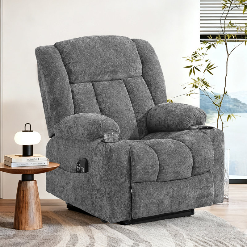Power Lift Zero Gravity Recliner With Massage Heat Cup Holders Side Pocket and USB Port
