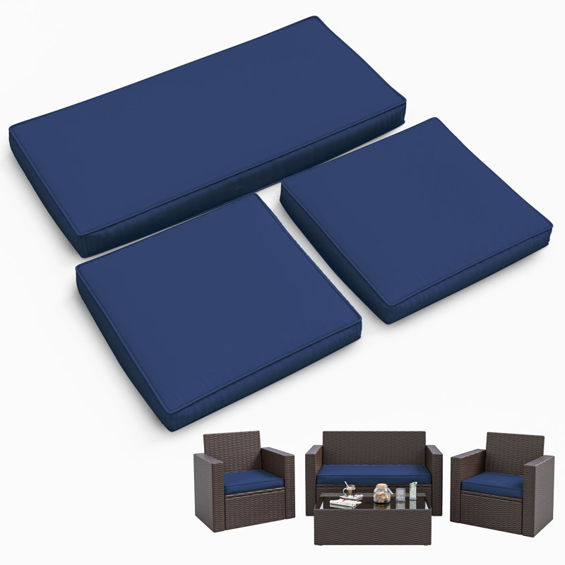 Amryis 3-Piece Outdoor Seat Cushion Set