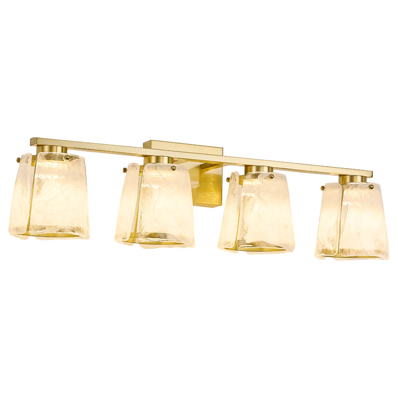 Golden Bronze 4-lights Vanity Light