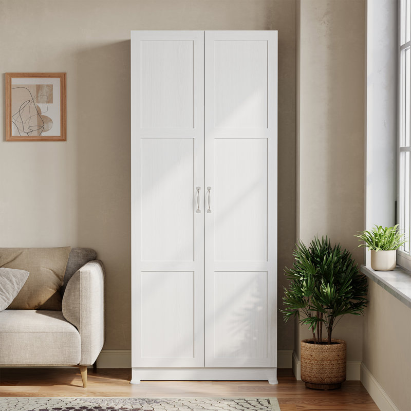 Storage Cabinet, Large Capacity Wardrobe, Wooden Storage Unit