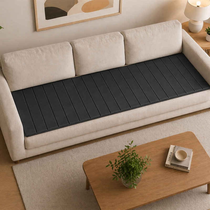 Heavy Duty Couch Cushion Support Board For Sagging Sofa, 24'' X 72'' Solid Wood Under Cushion Insert With Anti-Slip Cover