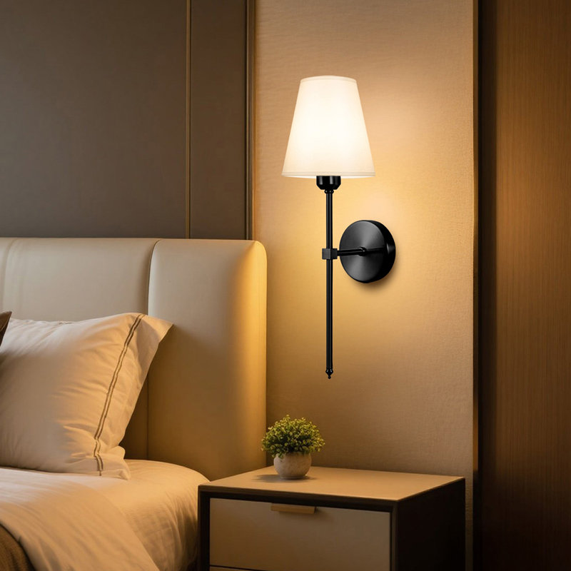 Battery Operated Wall Sconces Set of 2,LED Rechargeable Wall Lights Remote Controlled, Warm to Cool White Adjustable Brightness, Wireless Sconce with Linen Fabric for Bedroom Living Room Decor