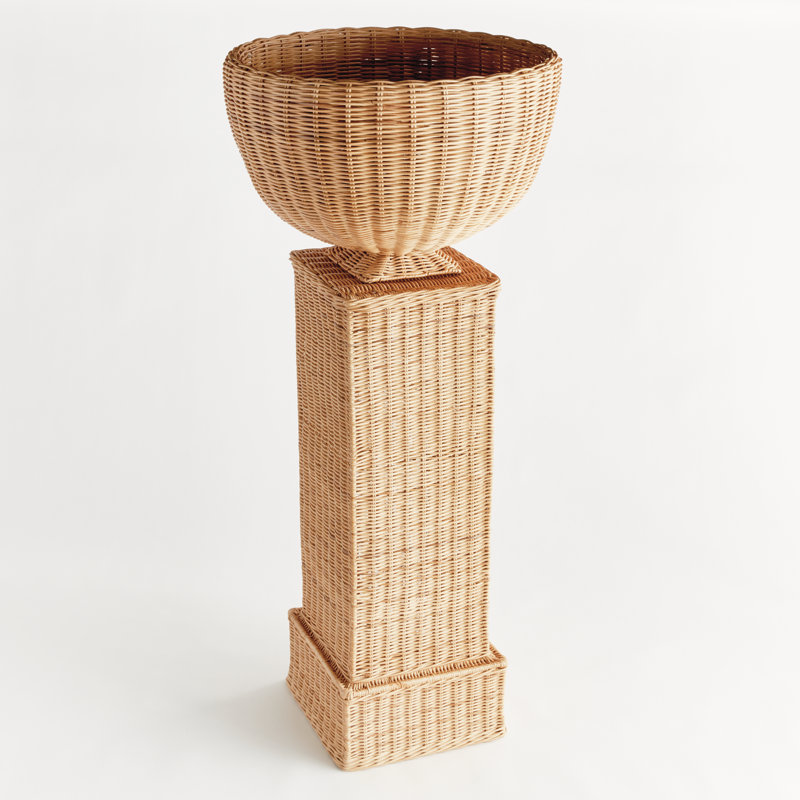 Arshia Woven Rattan Plant Stand