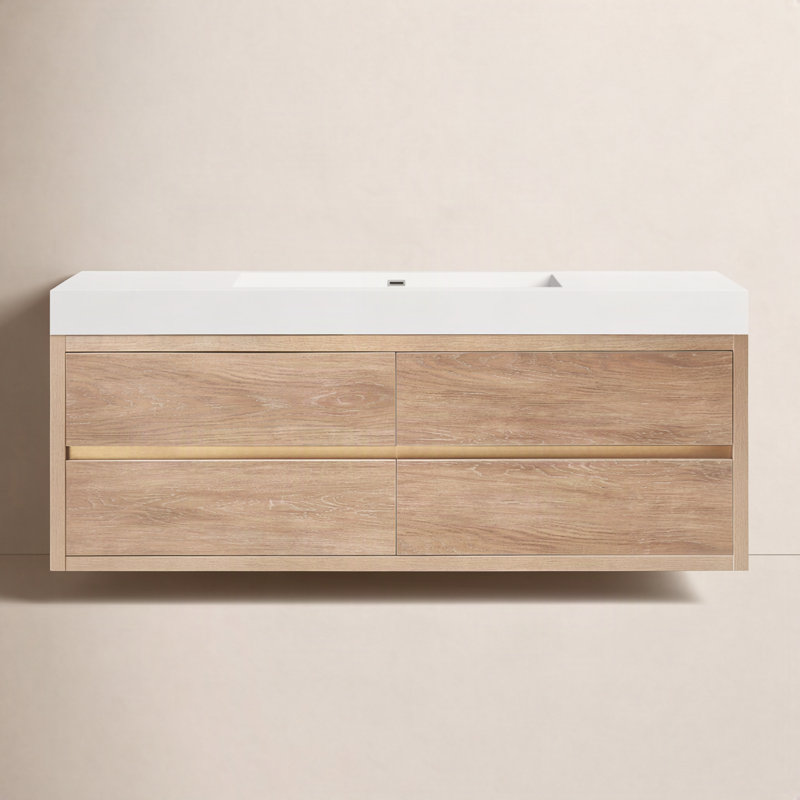 Vali 59.8'' Single Bathroom Vanity with Top