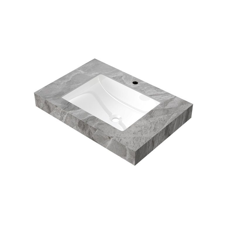 HLILish 18.9'' Ceramic Bathroom Sink