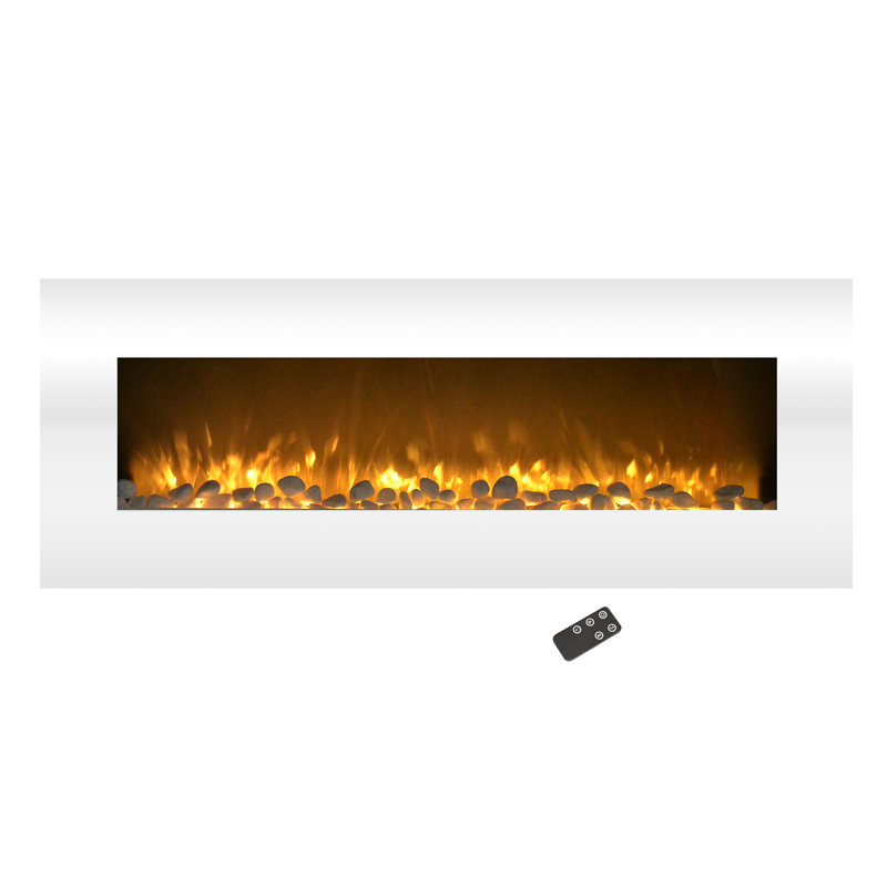 Ceana 50.2" W Wall Mounted Electric Fireplace with Remote