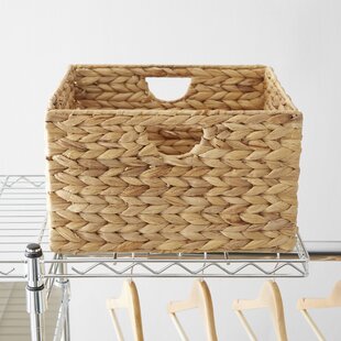 12x12 wicker storage basket