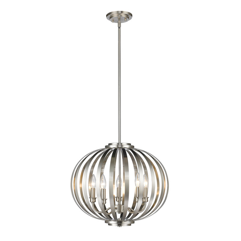 Williston Forge Trevion 5 Light Unique Statement Globe Williston Forge Trevion 5 Light
