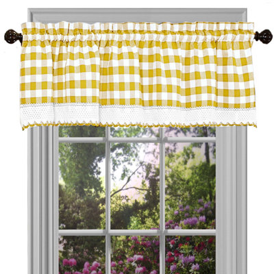 Yellow & Gold Valances & Kitchen Curtains You'll Love in ...