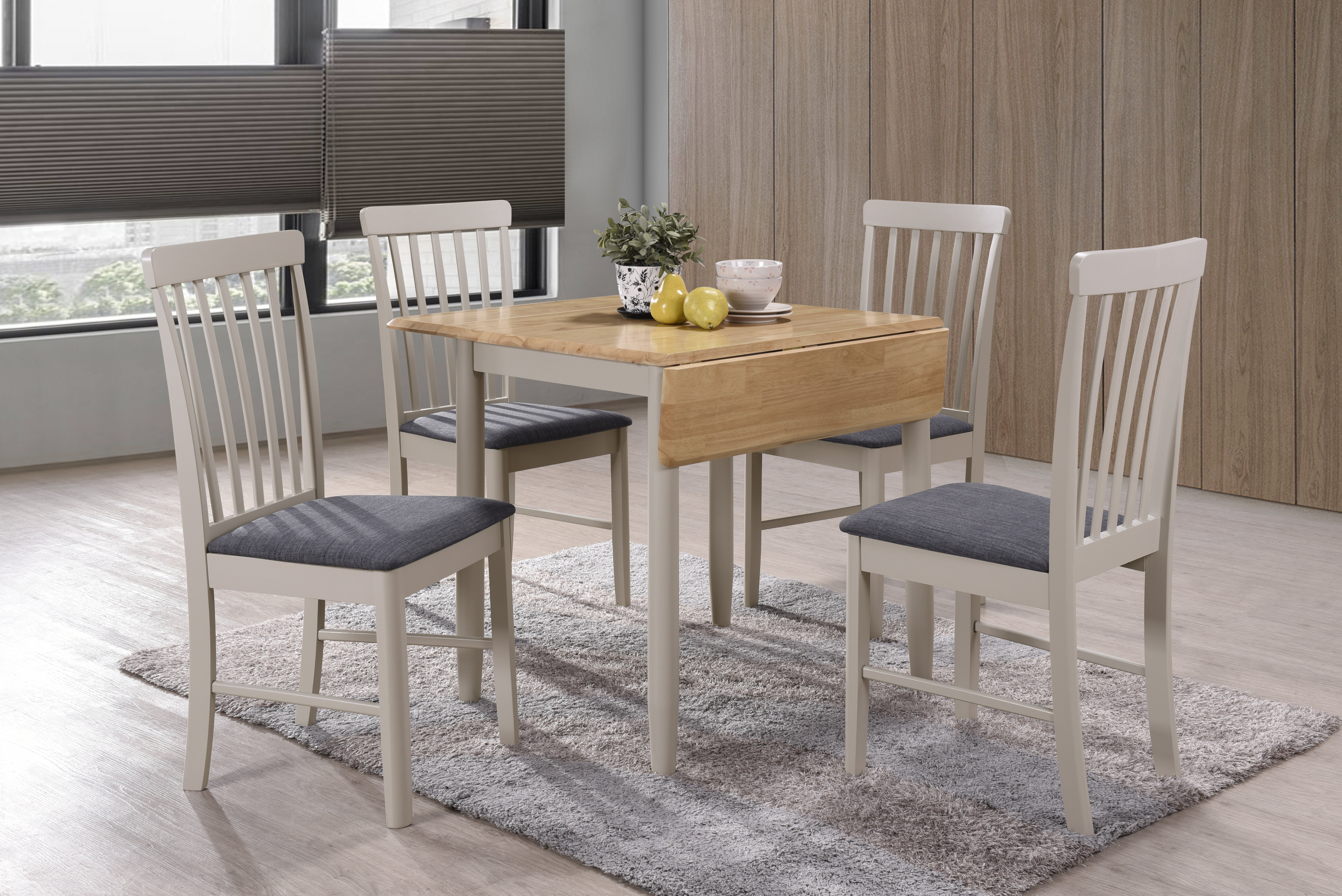 brentwood foldingextendable dining table
