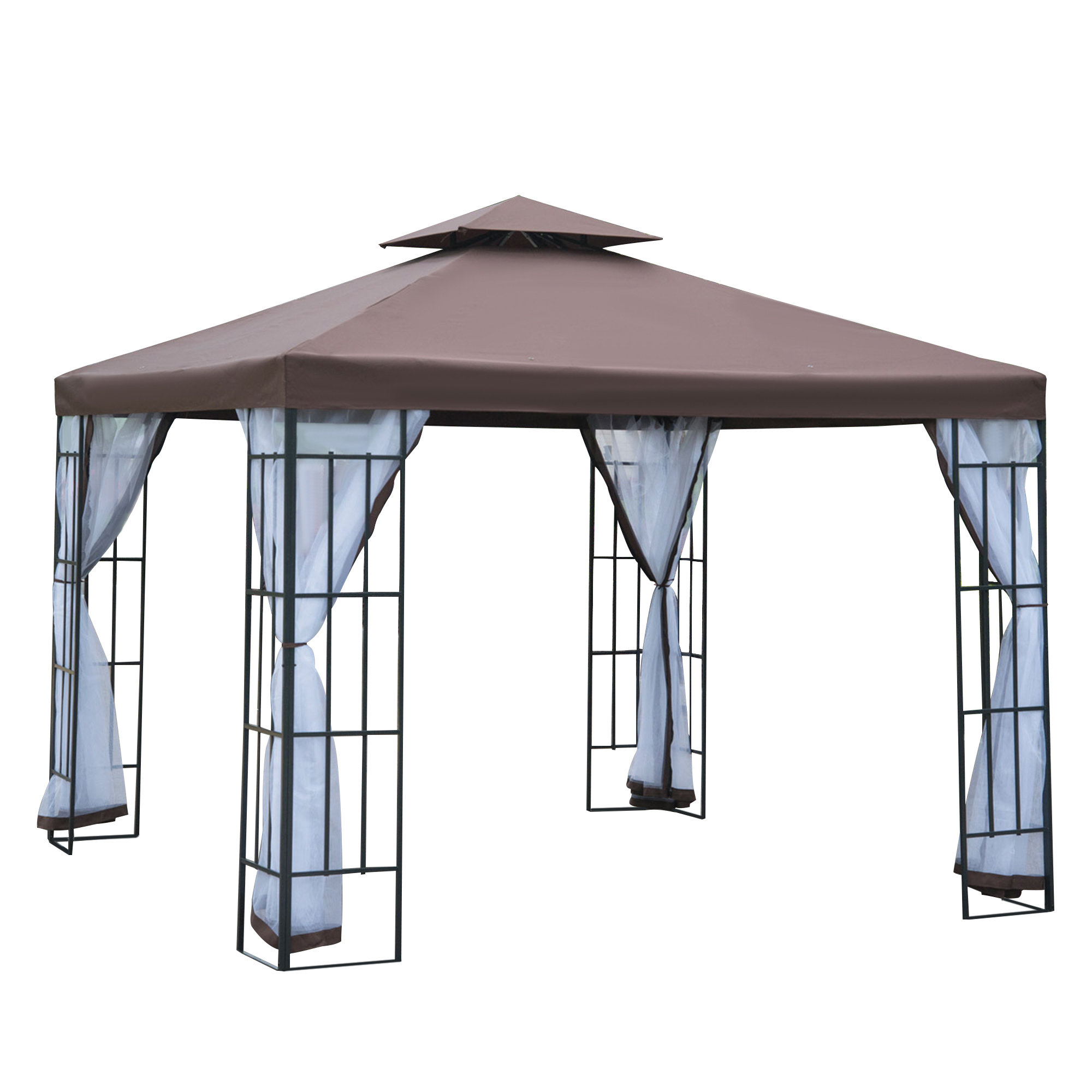 9.8 Ft. D Metal Patio Gazebo \u0026 Reviews 