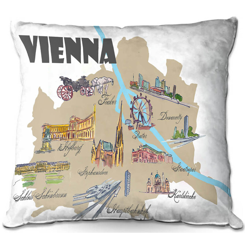 Ebern Designs Rosborough Couch Tourist Vienna Throw Pillow Wayfair