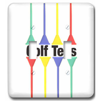 3drose Disc Golf Silhouette Of Putters Throwing At A Disc Golf Basket 2 Gang Toggle Light Switch Wall Plate Wayfair