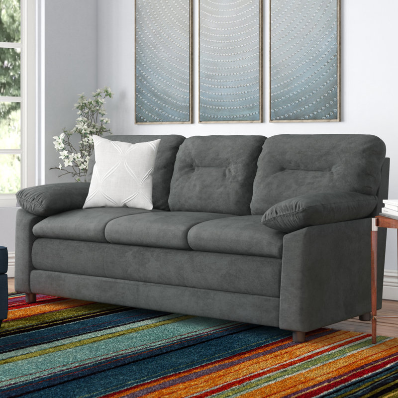 Red Barrel Studio Mcallister Microfiber 79 Pillow Top Arm Sofa