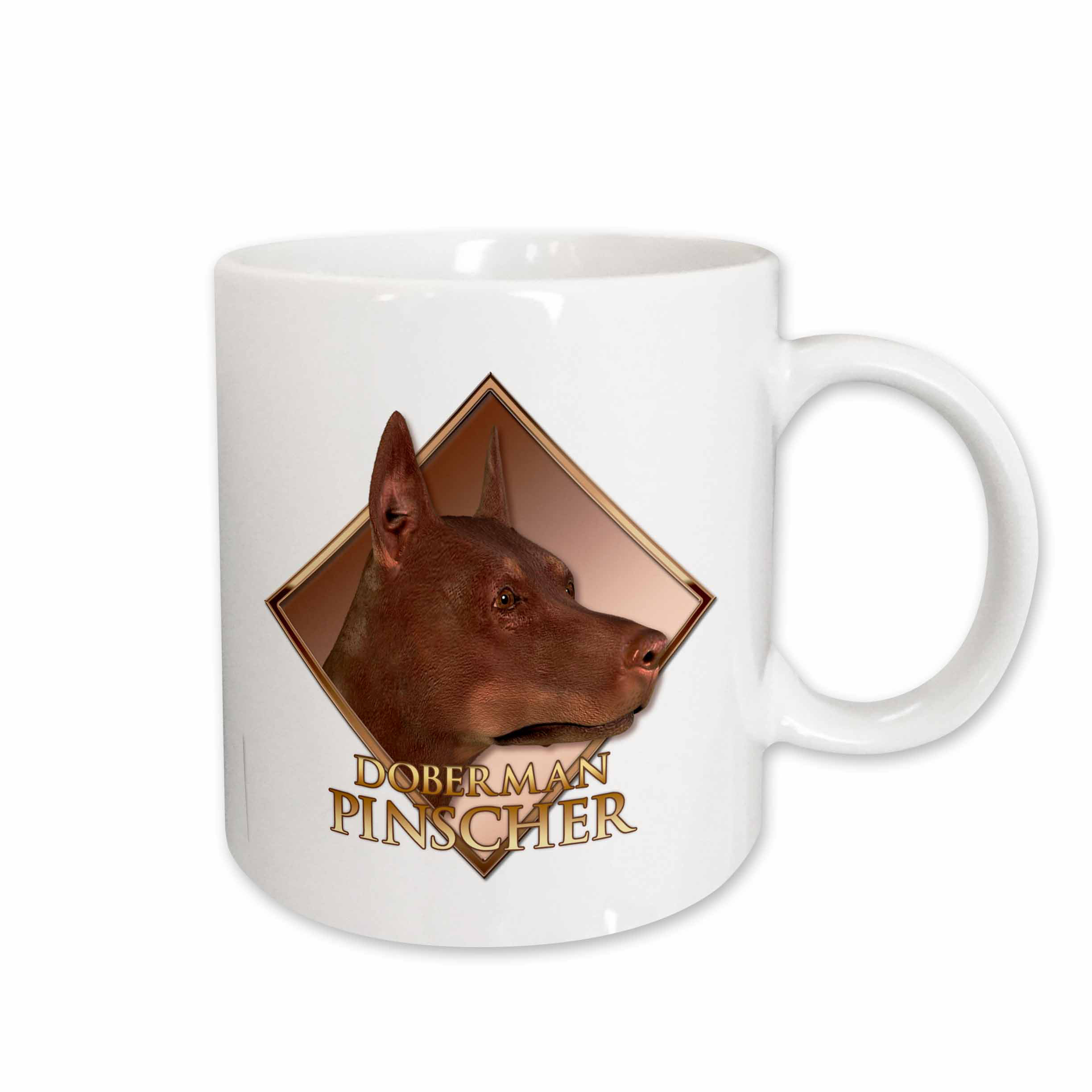 doberman coffee mug