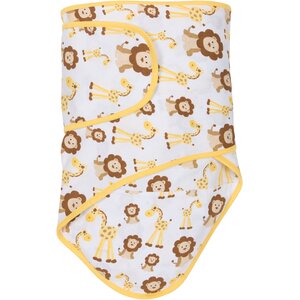 Giraffes and Lions Cotton Blanket