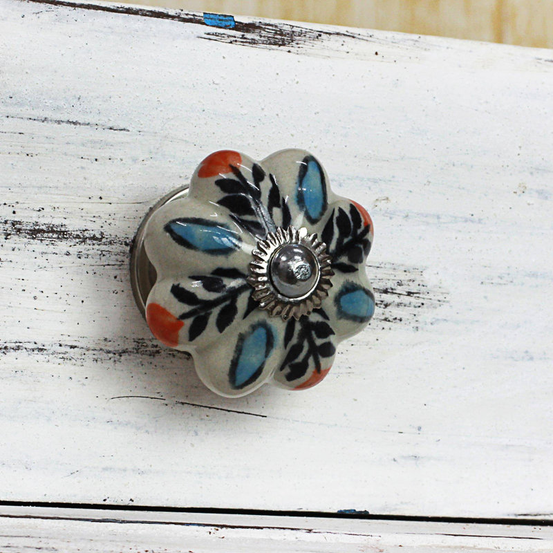 Novica Multicoloured Flower Harmony (Set Of 6) Ceramic ...