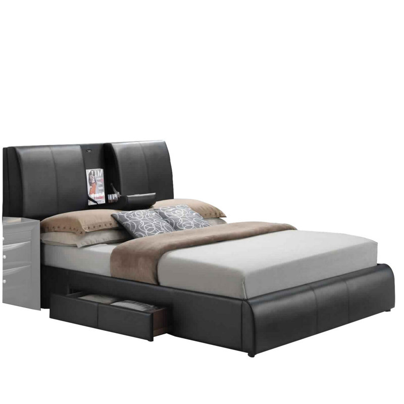 Latitude Run Aparajita King Storage Platform Bed Wayfair