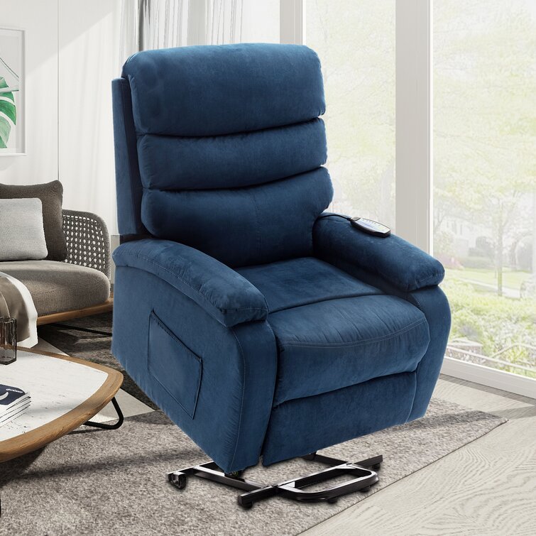 blue massage recliner