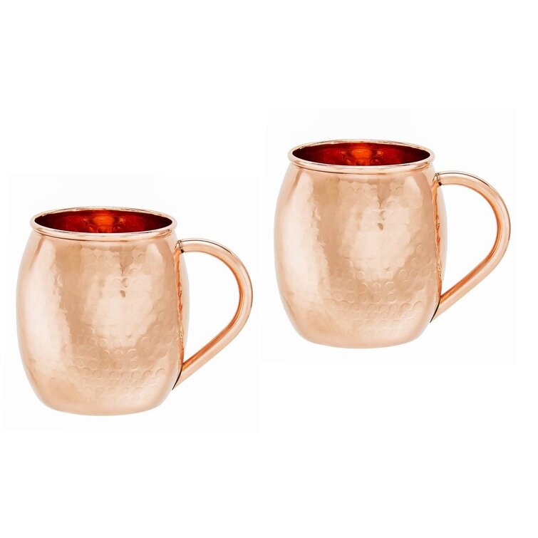 MOSCOW MULE HAMMERED MUG  SOLID COPPER 16 OUNCE  4 NEW  BAR BEER