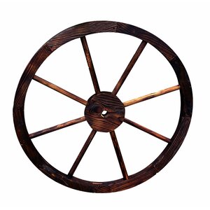 Wagon Wheel Trellis Feeder Statue