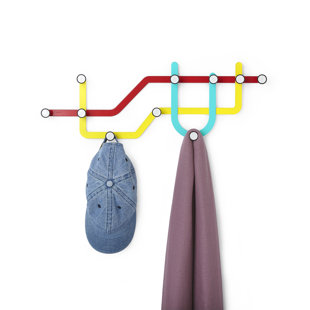 Single Coat Hook Wayfair Co Uk Subway Multi Hook Wall Mounted Coat Rack