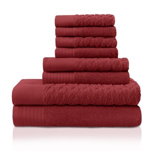 maroon bath towels