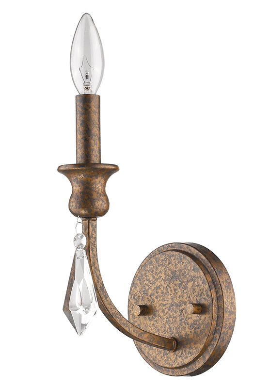 Ophelia Co Karas 1 Light Dimmable Candle Armed Sconce Wayfair