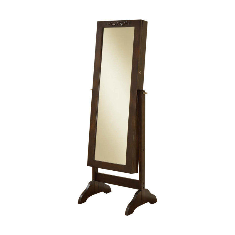 Wildon Home Veranda Free Standing Jewelry Armoire With Mirror Wayfair