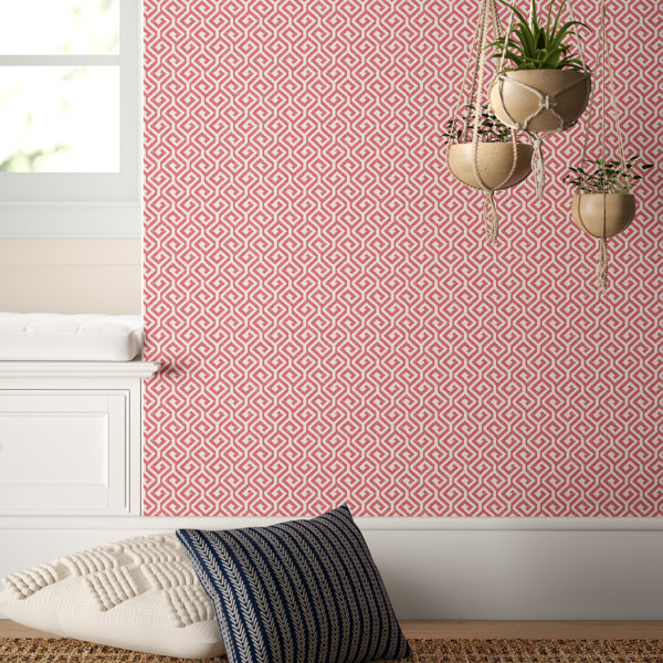 Greek Key Wallpaper Wayfair Geometric wall papers black grey luxury satin effect large greek key wallpaper living room background decor. greek key wallpaper