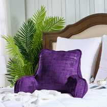 purple backrest pillow