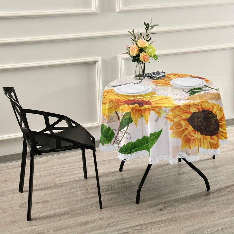 Square Tablecloth Red-Flower Leaves Indoor Dinner Holiday Tablecloths Washable Living Room Table Cloth Summer Decorative Table Linens