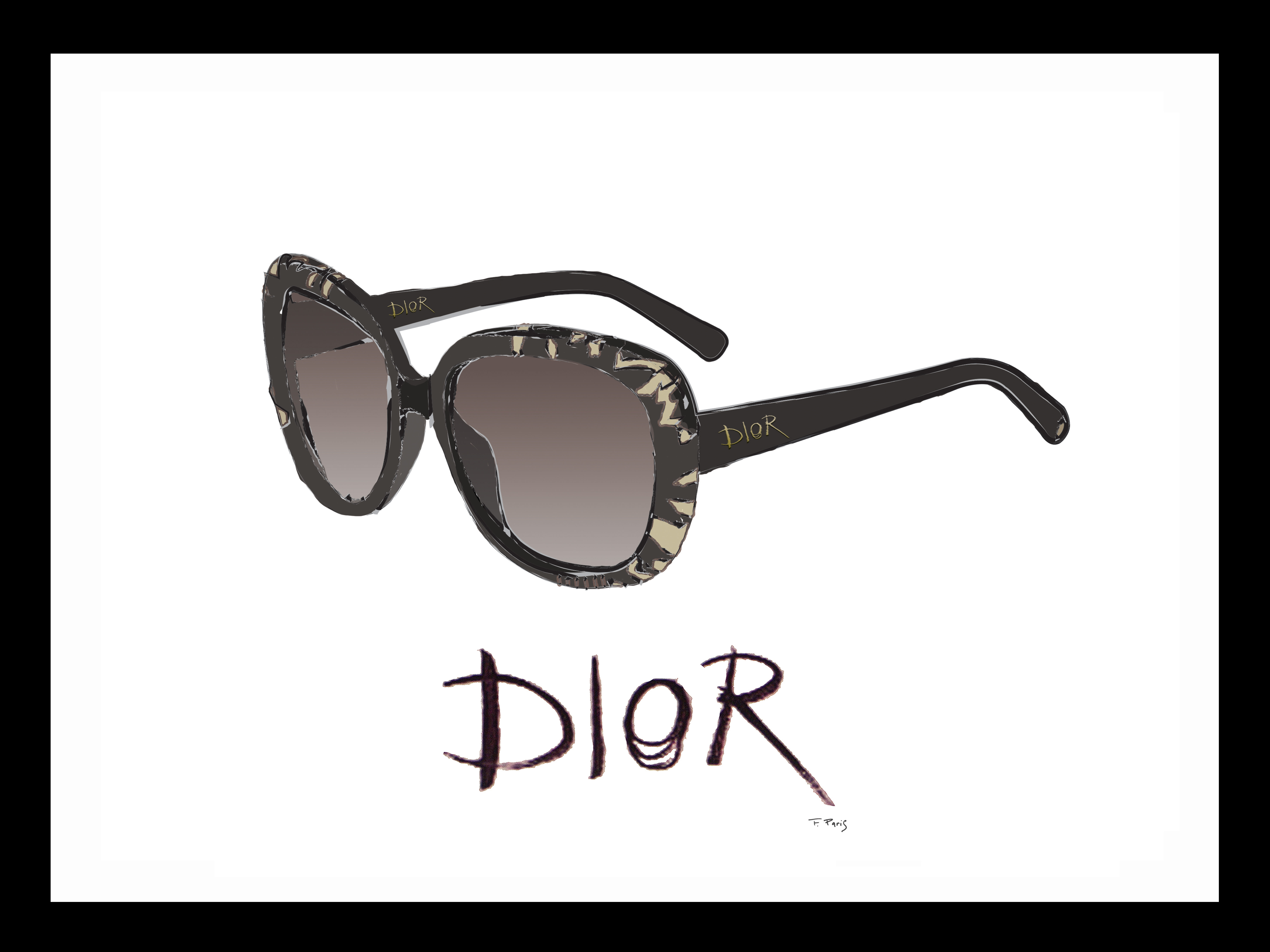 white christian dior sunglasses