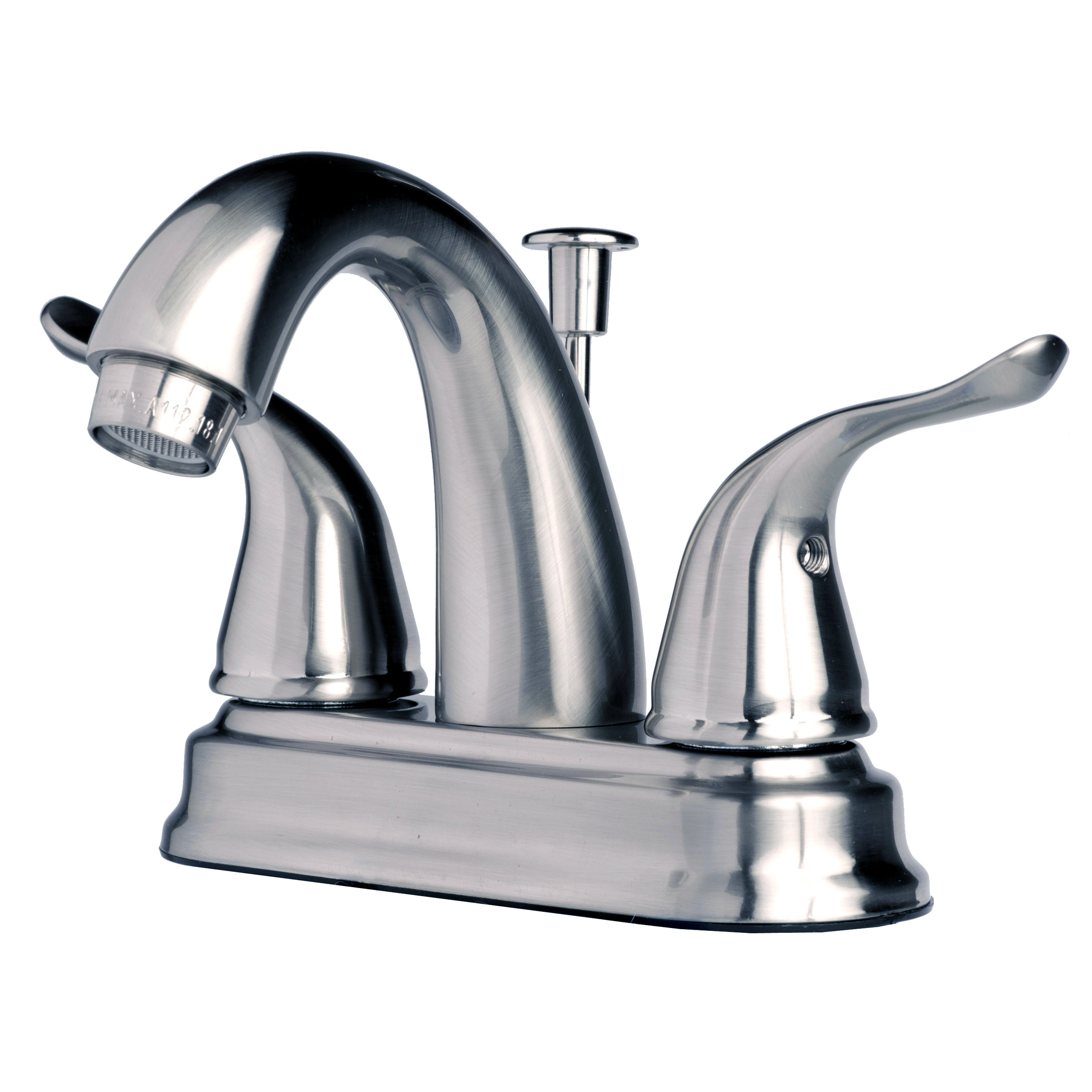 Lagunabrass Centerset Bathroom Sink Faucet With Drain Assembly