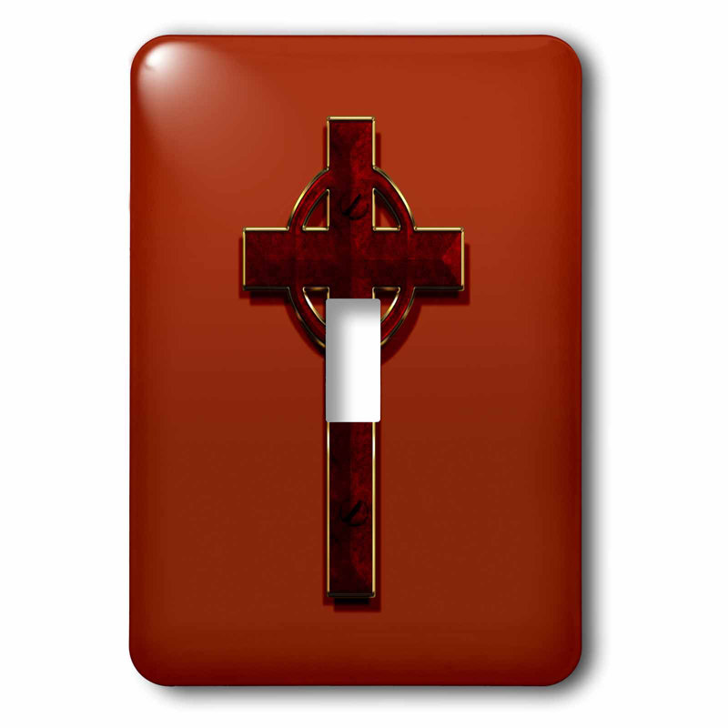 3drose Celtic Cross 1 Gang Toggle Light Switch Wall Plate Wayfair