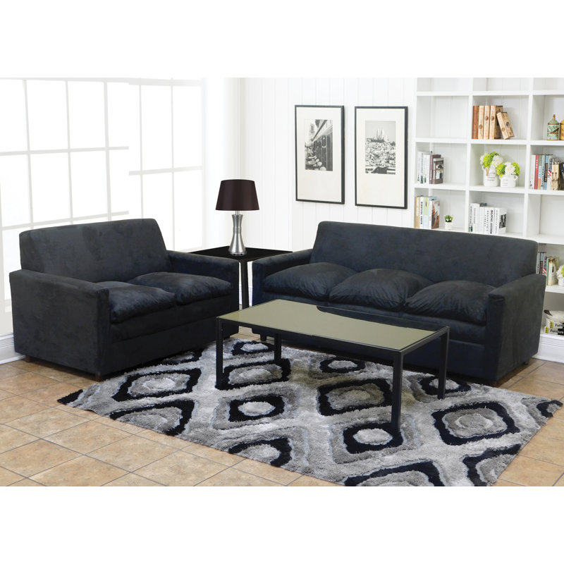 Latitude Run Nation Wide 2 Piece Microfiber Living Room Set Wayfair