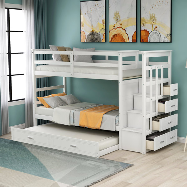 low profile full over full bunk bed