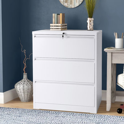 28.5'' Wide 3 -Drawer Steel Lateral Filing Cabinet