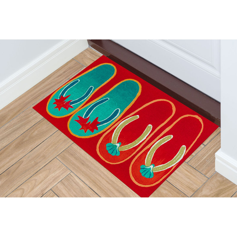 Bay Isle Home Thurman Flip Flop Ombre Non Slip Outdoor Door Mat