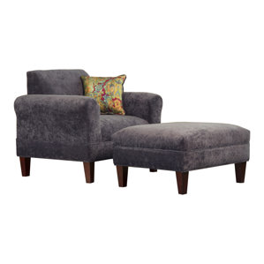 Tracy Porter Armchair and Ottoman with..