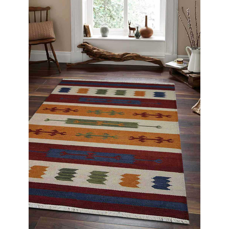 Loon Peak Clare Southwestern Handmade Flatweave Wool Multicolor Area Rug Reviews Wayfair