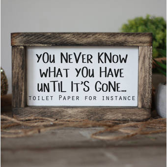 Winston Porter The Best Seat In The House Bathroom Wood Sign Wall