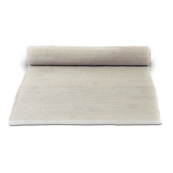 Rug Solid Handgefertigter Teppich Aus Baumwolle In Wüstenweiß Rug Solid Handgefertigter Teppich Aus Baumwolle In Wüstenweiß Bewertungen Wayfair De