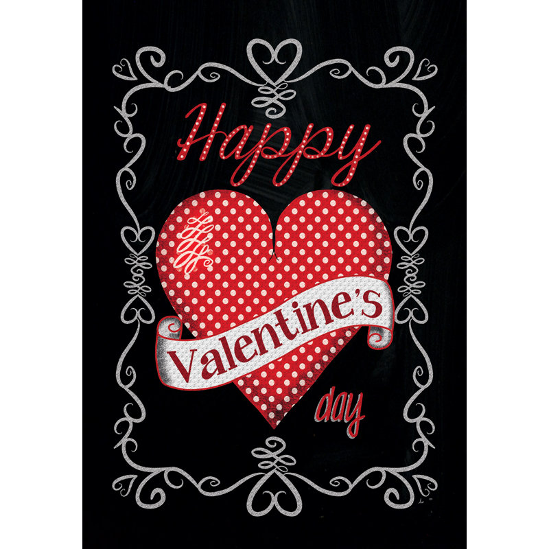 Custom Decor Valentines 2 Sided Polyester 40 X 28 In House Flag Wayfair