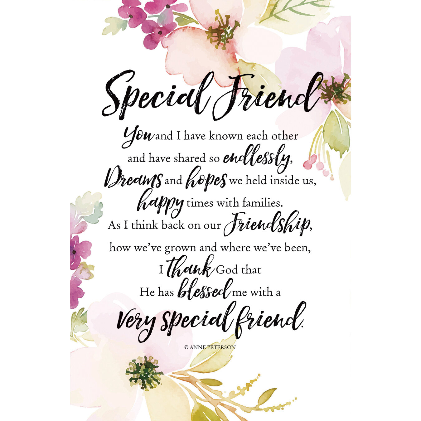 Dexsa Special Friend - Textual Art on Wood | Wayfair