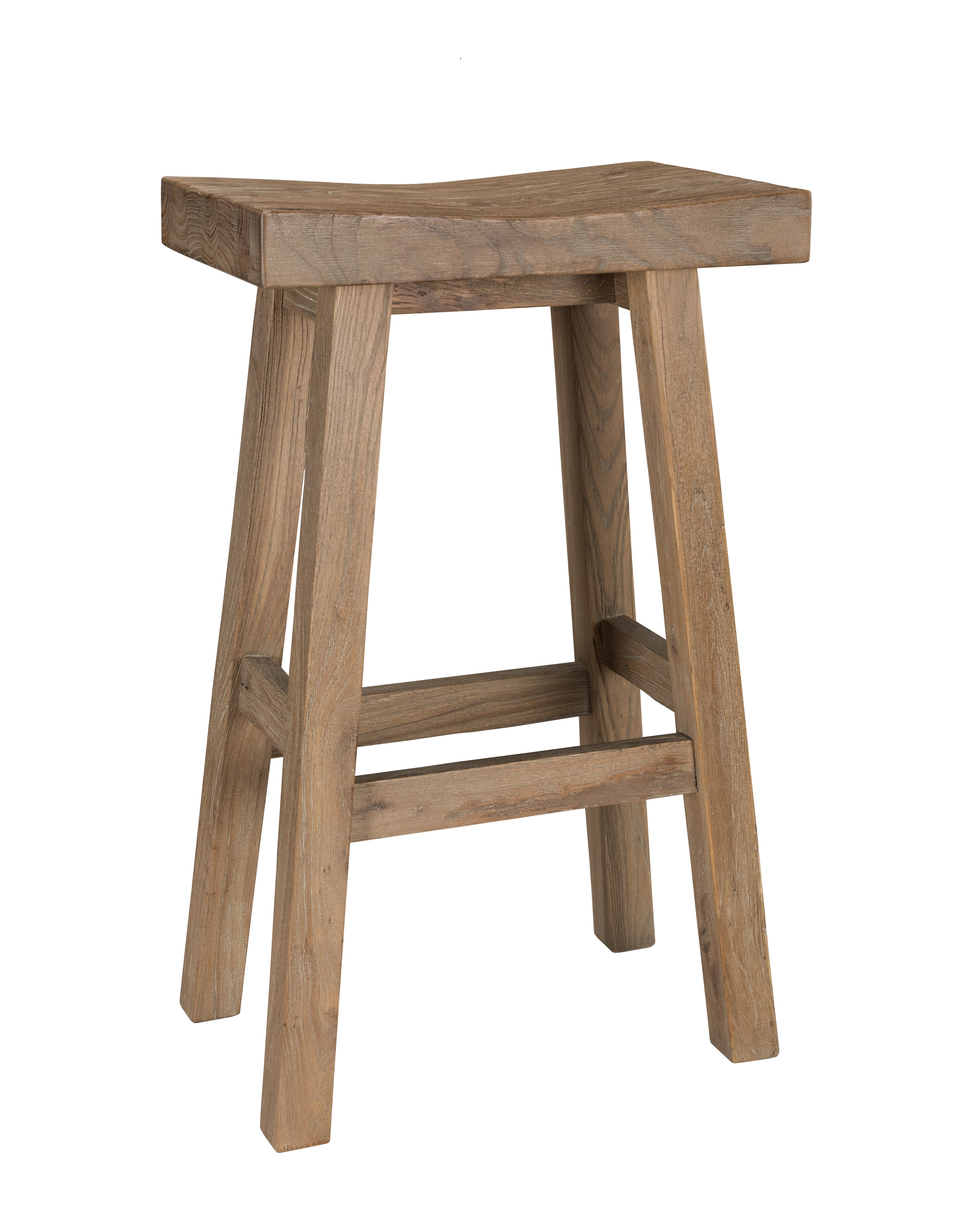 fortunata solid wood bar stool