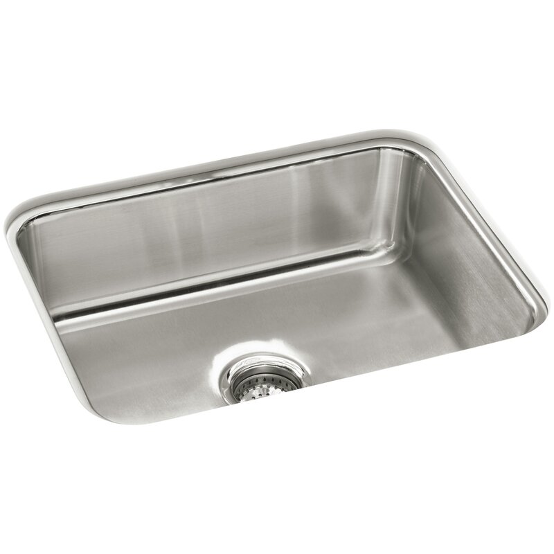 Mcallister 23 38 L X 17 69 W Undercounter Single Basin Kitchen Sink
