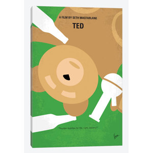 'Ted Minimal Movie Poster' Advertisement on Wrapped Canvas