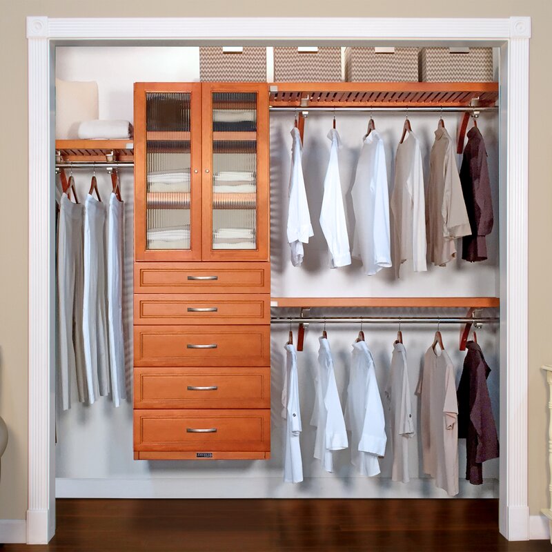 John Louis Home Woodcrest Deluxe Closet System | Wayfair