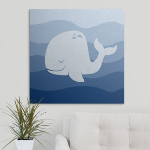 Whale Nursery Decor Wayfair Whale Underwater Nursery Circle Kids Graphic Art Print